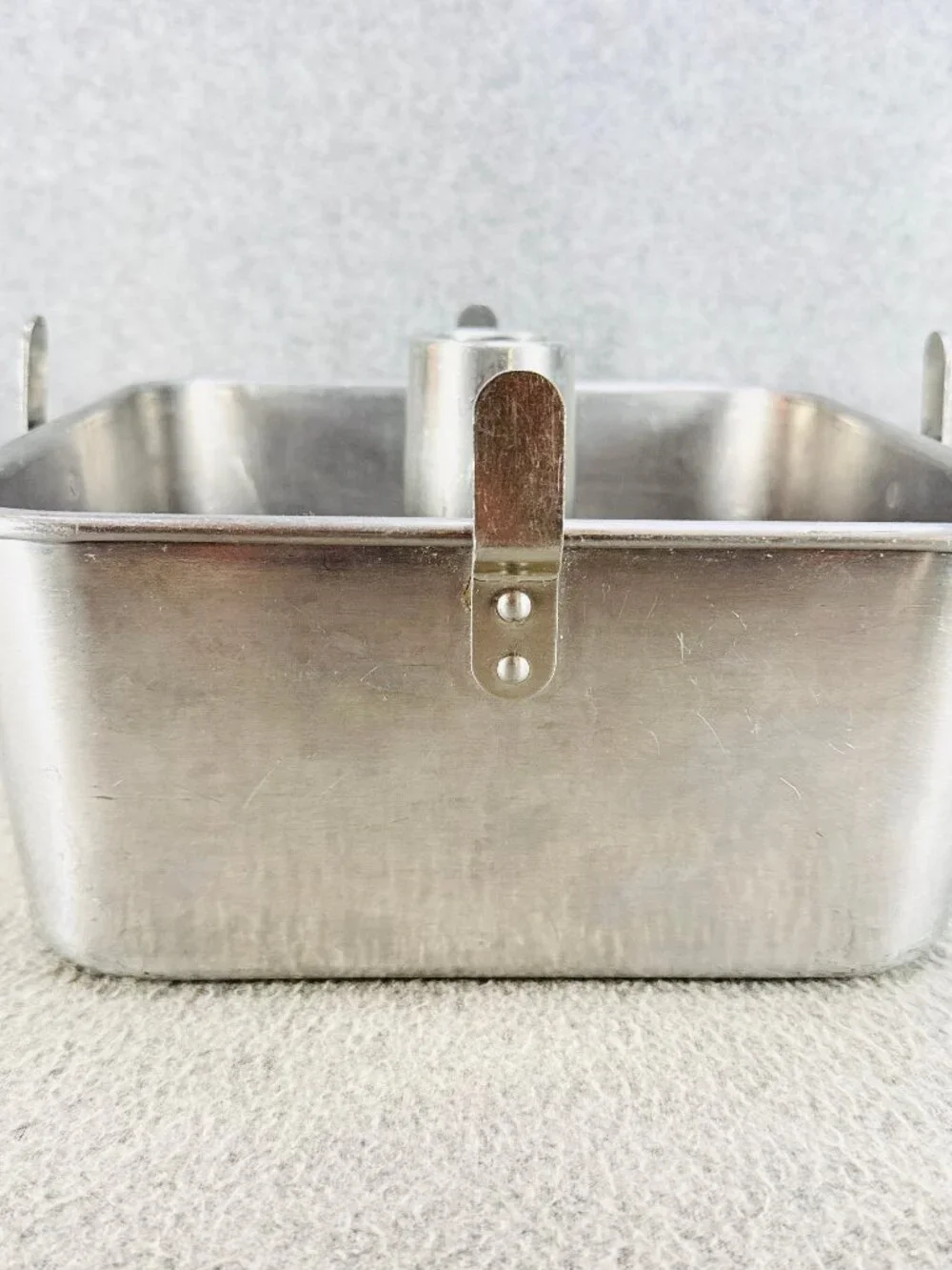 MIRRO 5395M Square Angel Food Cake Pan 9x9x4 Aluminum USA Vintage Cooling Legs
